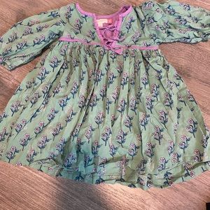 Pink Chicken Floral Dress